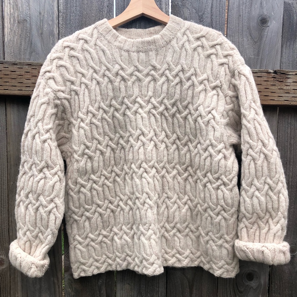 Vintage 100% wool J. Crew pull over sweater.